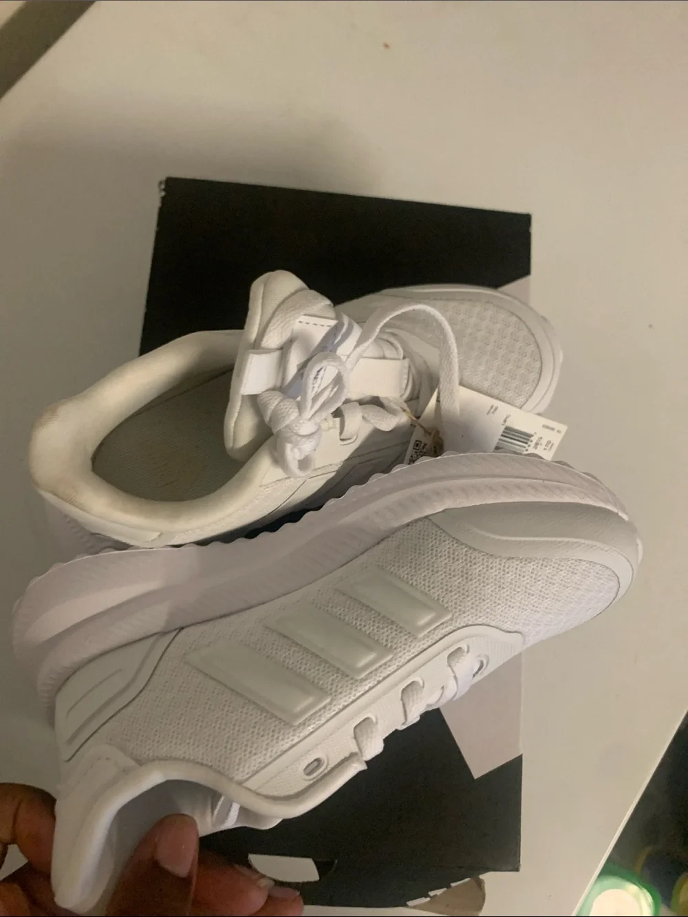 White Athletic Lace-Up Sneakers - kids